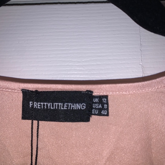 PLT satin wrap dress - Picture 4 of 5